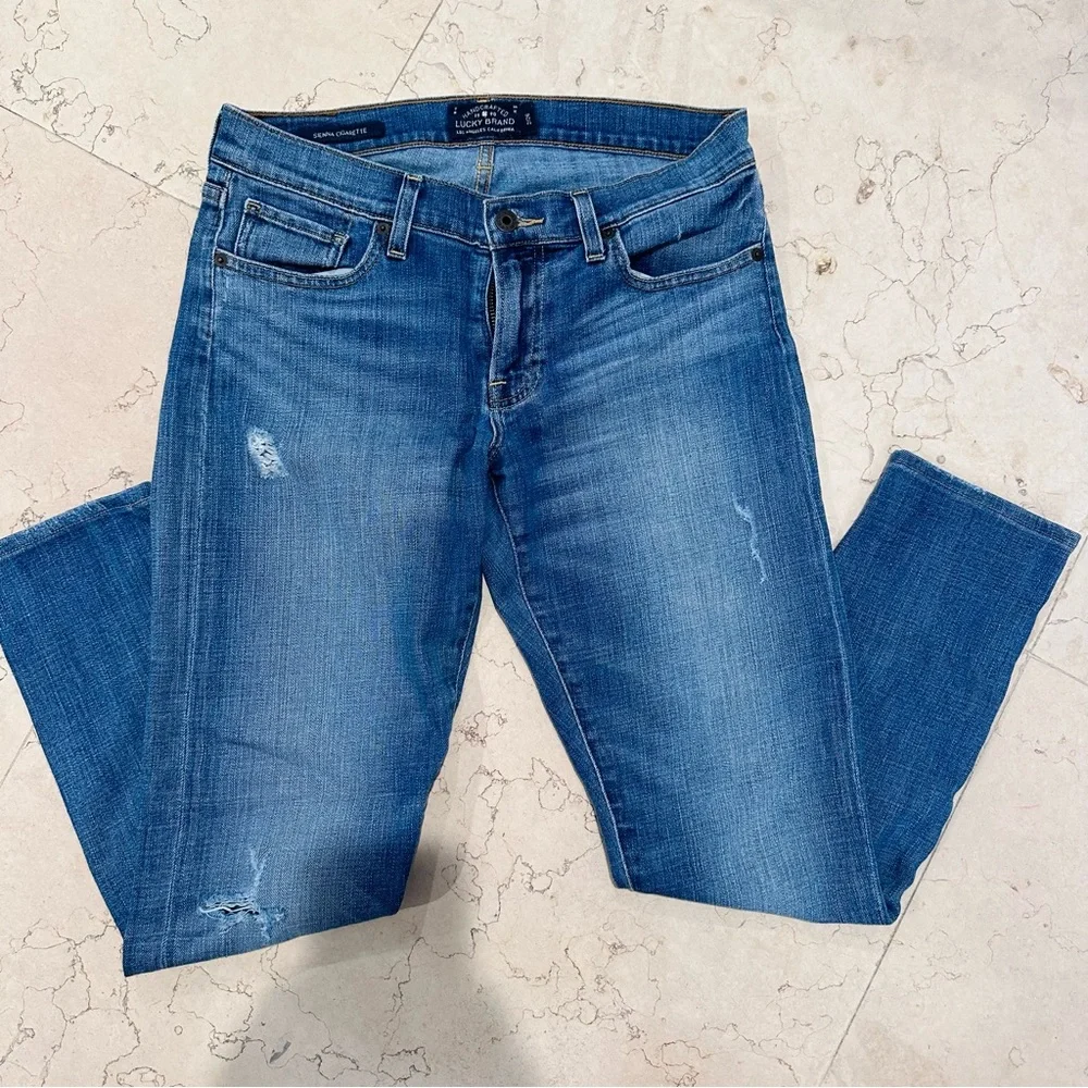Lucky Brand Sienna Cigarette Jeans size 2/26 EUC - Picture 6 of 14